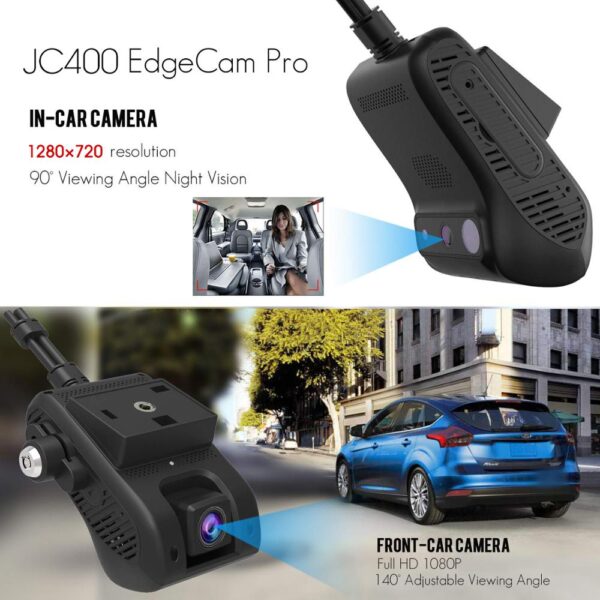 JIMI JC400P 4G Hidden Video Camera 1080P Dual Live Stream Dashcam GPS Track Remote Monitor DVR 1
