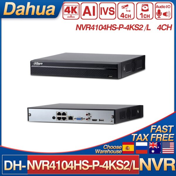 Dahua NVR4104HS P 6