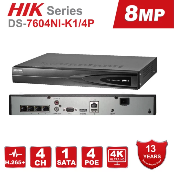 HikVision DS 7604NI K1 Q1 3