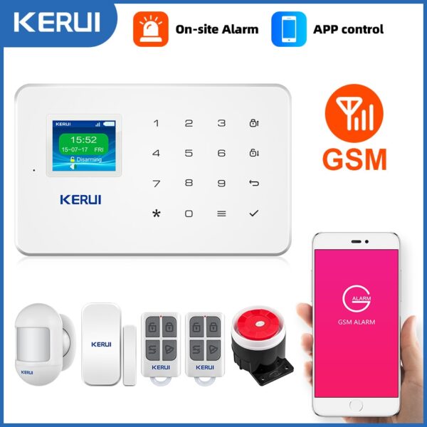 KERUI Wireless Smart Home GSM Security Alarm System SMS APP Control House Motion Detector Sensor Burglar