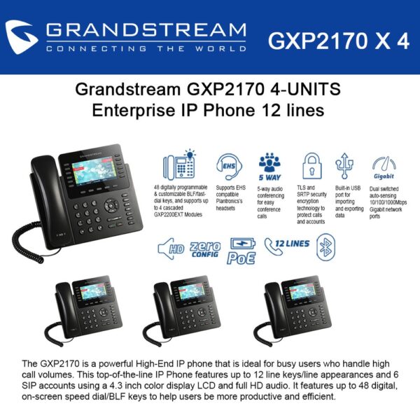 GRANDSTREAM GXP2170 6