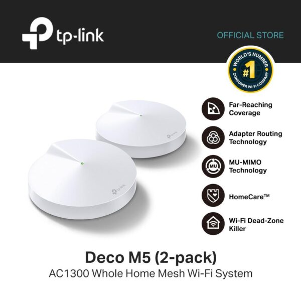 TP Link Deco M5 2 Pack5