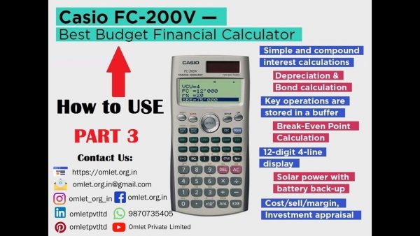 Casio FC 200V Financial Calculator6