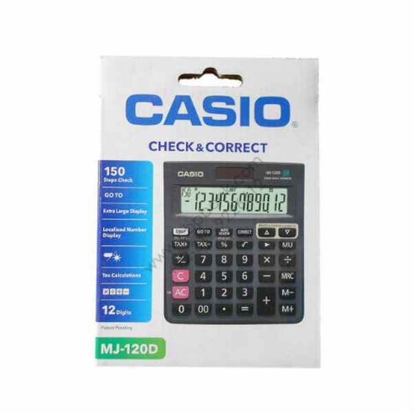 Casio MJ 120D Plus BK Calculator Black7 1