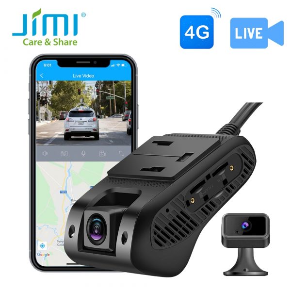 Jimi JC400 4G Dash Cam With Dual Cameras Live Video GPS Tracking WiFi Remote Monitoring Car DVR Camera Recorder Free Tracksolid