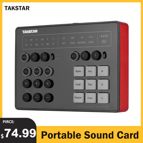 Takstar SC M1 Portable Live Broadcast Sound Card6
