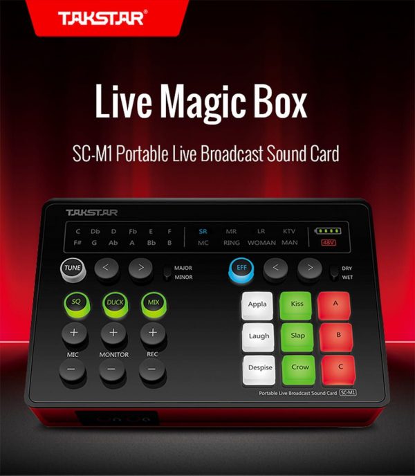 Takstar SC M1 Portable Live Broadcast Sound Card7